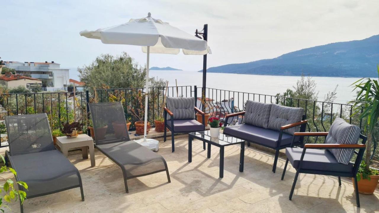 Shared Pool Flat Located 3 Min To Beach In Kalkan Leilighet Eksteriør bilde