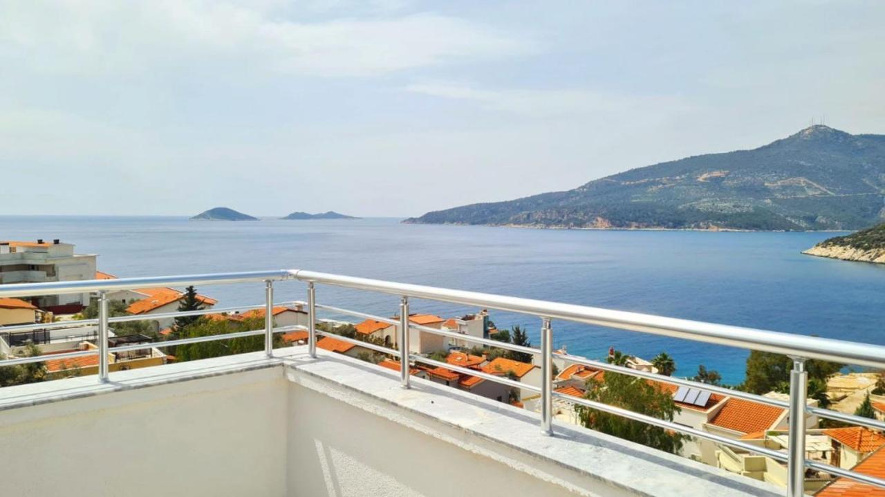 Shared Pool Flat Located 3 Min To Beach In Kalkan Leilighet Eksteriør bilde